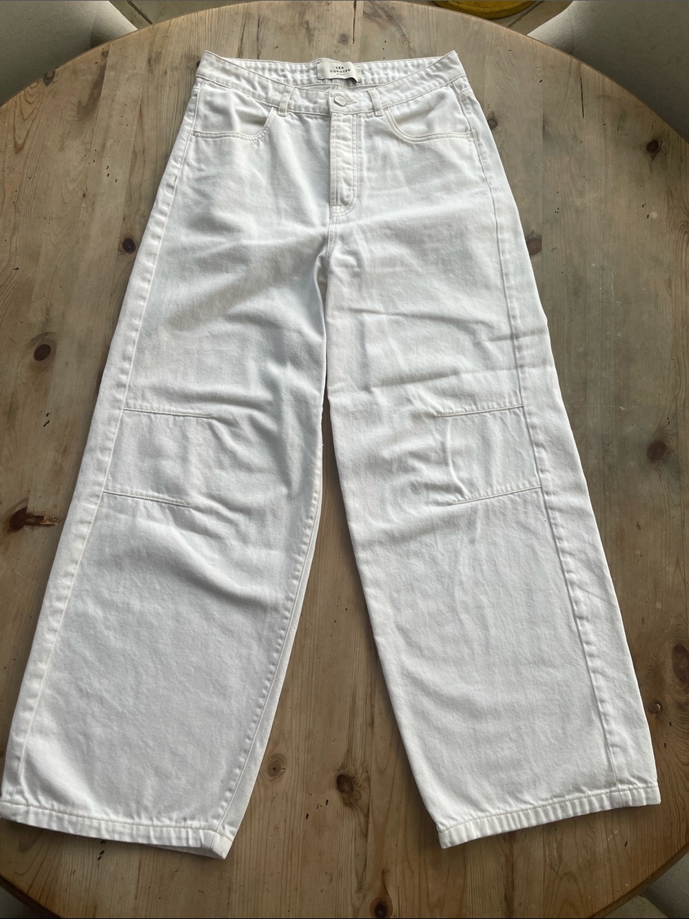 Les Coyotes de Paris Luxe Parisian Designer Wide Leg Barrel  Euro Summer Jeans